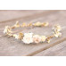 Rose gold champagne flower crown 